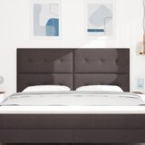  LED vzglavje temno rjave barve 90 cm iz blaga, (22051688) | Shoptok.si