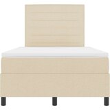 Box Spring krevet s madracem krem 120x200 cm tkanina | shoptok.hr