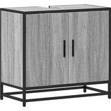 Kupaonski ormarić za umivaonik sivi Sonoma 65x33x60 cm | shoptok.hr