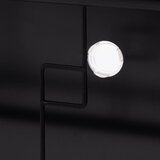 springos metalni vrtni stol 140x80 cm crni | shoptok.hr