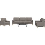 vidaXL Sedežna garnitura 3-delna z blazinami taupe blago | Shoptok.si