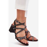 Maciejka Leather Women's Sandals With Straps On A Heel | shoptok.hr