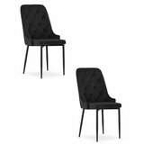 Brandless Stol CAPRI - črn x 2, (22030803) | Shoptok.si
