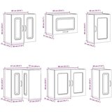  11-dijelni set kuhinjskih ormarića Lucca konstruiranog drva | shoptok.hr