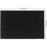  Otirač crni 65 x 100 cm čupavi od kokosovih vlakana | shoptok.hr