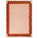 Flair Rugs Oranžna/v naravni barvi ročno tkana volnena preproga 140x200 cm Wiggle Wool – u