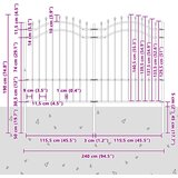  Vrtna Ograda Woerden Siva 240 x 190 cm | shoptok.hr