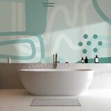  Foto tapeta - Geometric forms and patterns - abstract background with turquoise patterns 250x175 | shoptok.hr
