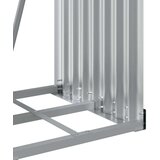 vidaXL Nosilec za polena zelen 40x45x100 cm pocinkano jeklo | Shoptok.si