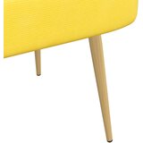  Oblikovana klupa s naslonjačem Svjetložuta 110 x 60 x 76 cm | Eponuda.com