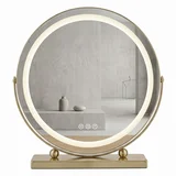Stensko ogledalo LED MAKE-UP L.Gold 50 cm