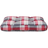  Jastuk za palete crveni karirani 50 x 40 x 12 cm od tkanine | Eponuda.com