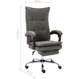 vidaXL Pisarniški stol sivo blago | Shoptok.si