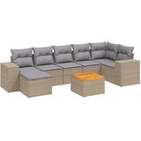  8-dijelni set vrtnih sofa od poliratana s jastucima bež | shoptok.hr