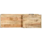  Klupa s ladicama s pohranom Smeđa 110 x 35 x 50 cm Grubi Mango | shoptok.hr