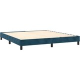  box spring s madracem LED tamnoplavi 160x200 cm baršun | shoptok.hr
