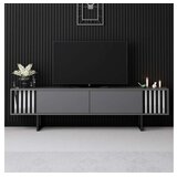 Hanah home TV komoda Chrome Line, 180x48x30 cm, antracit-crna | Eponuda.ba