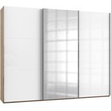 Modern Living Omara Z Drsnimi Vrati Level 36 D, Bela, Barva Hrasta | Shoptok.si