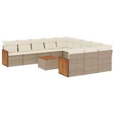  12-dijelni set vrtnih sofa od poliratana s jastucima bež | shoptok.hr