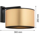  Argon 4295 - Zidna lampa KARIN 1xE27/15W/230V mesing/crna | Eponuda.com