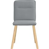 vidaXL Jedilni stoli 2 kosa svetlo sivo blago | Shoptok.si