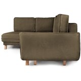 Bonami Selection Zelena sklopiva kutna garnitura od samta (s lijevim kutom) Tori – | shoptok.hr