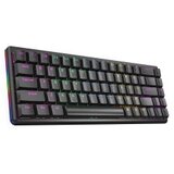  Tastatura gaming RAMPAGE REBEL black, Mechanical, Low Profile, blue switch, US Layout, Rainbow | Eponuda.ba