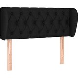  Uzglavlje s ušima crni 93x23x78/88 cm od tkanine | shoptok.hr