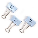Rapesco FOLDBACK SPONKE 32mm SV.MODRE SMILEY 20/1 1353, (20378881) | Shoptok.si
