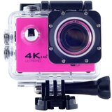 SARAHE WIFI Vodoodporna akcijska kamera Kolesarska 4K kamera Ultra potapljaška 60PFS kamera Čelada kolesarska kamera Podvodna športna kamera 1080P (roza), (22016045) | Shoptok.si