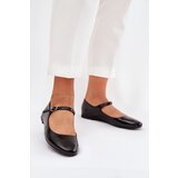 Boto Patent Ballerinas With Strap Black Arrivara | Shoptok.si
