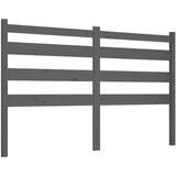  Uzglavlje za krevet sivo 146 x 4 x 100 cm od masivne borovine | shoptok.hr