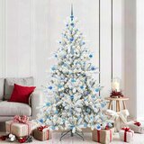 vidaXL Umjetno božićno drvce s nogom with LEDs s stalakom 210cm PVC | shoptok.hr