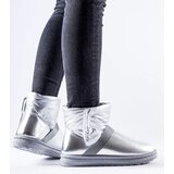 Gemre Silver Shimmering Short Snow Boots Delaune | Shoptok.si