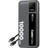  Obal Me CablePulse prenosna baterija 10000mAh 22W z vgrajenima kabloma USB-C in Lightning črne barve Cene