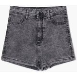 Cropp - Temno sive kratke hlače z visokim pasom - Siva | Shoptok.si