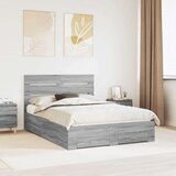 vidaXL konstrukcija postelje siva sonoma 140 x 200 cm konstruiran les, (5000113585) | Shoptok.si