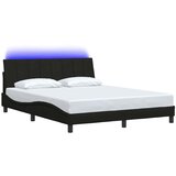  Okvir za krevet bez madraca Hanko crni 160x200 cm od tkanine | shoptok.hr