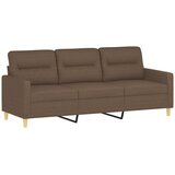  2-dijelni set sofa s jastucima smeđi od tkanine | shoptok.hr