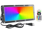 komplet 2 50 W RGB LED reflektorjev z 1 daljinskim upravljalnikom
