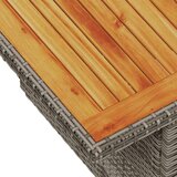 vidaXL 6-dijelni set vrtnih sofa poliratan i bagrem s jastucima sivi | shoptok.hr