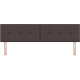  LED glava kreveta s LED trakama Tamno smeđa 180 cm tkanina | shoptok.hr