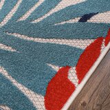 Lesnina XXXL TEKAČ Floral 80/200 cm tkano modra, zelena | Shoptok.si