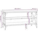 TV ormarić crni 100x40x50 cm od konstruiranog drva | shoptok.hr