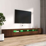  3-dijelni set TV ormarića LED boja smeđi hrast hrasta drveni | shoptok.hr