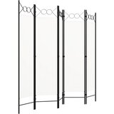 Sobna pregrada s 5 panela bijela 200 x 180 cm | shoptok.hr