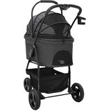  Sklopiva kolica za kućne ljubimce Crna 78 x 54 x 101 cm | shoptok.hr