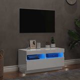 TV ormarić s LED svjetlima visoki sjaj bijeli 80 x 35 x 40 cm | shoptok.hr