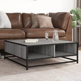  Stol za kavu Sivi Sonoma 80x80x30 cm Konstruirano drvo i metal | shoptok.hr