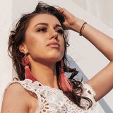 Branic Jewelry Minđuše sa roze kristalima i kićankama Rosalia | Eponuda.com